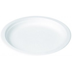 Assiette ronde blanche 18 cm
