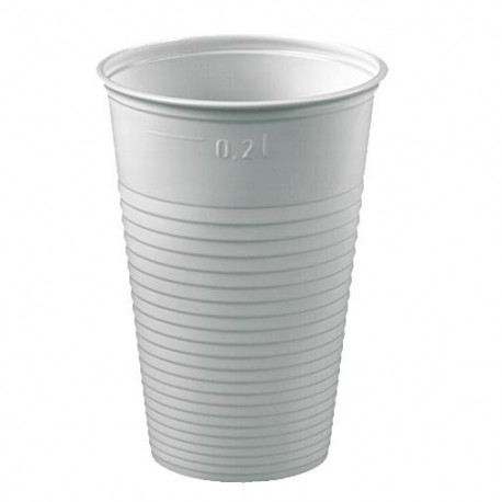 Gobelet souple blanc 2dl
