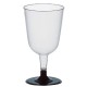 Verre à vin avec pied noir 2dl