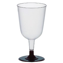 Verre à vin avec pied noir 2dl