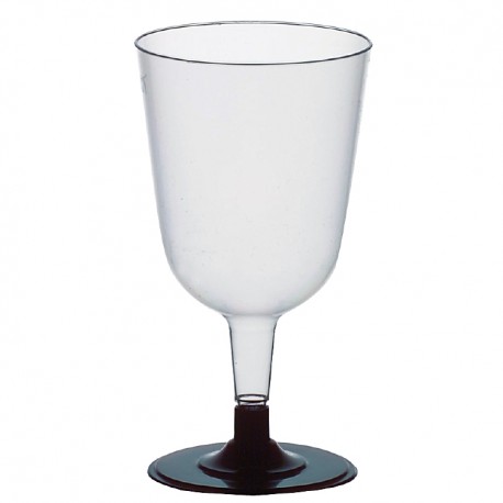 Verre à vin avec pied noir 2dl