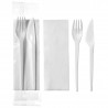 Set de couverts blanc 100 (F,C,S)